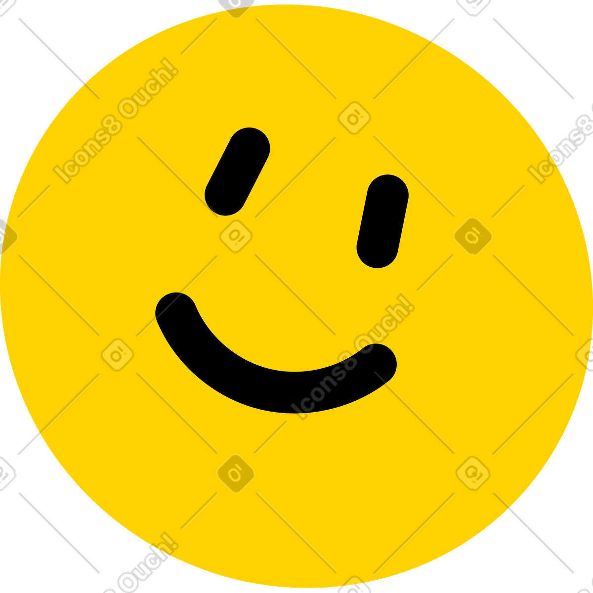Icona di faccina illustrazione in stile Giggle scarica in PNG, SVG