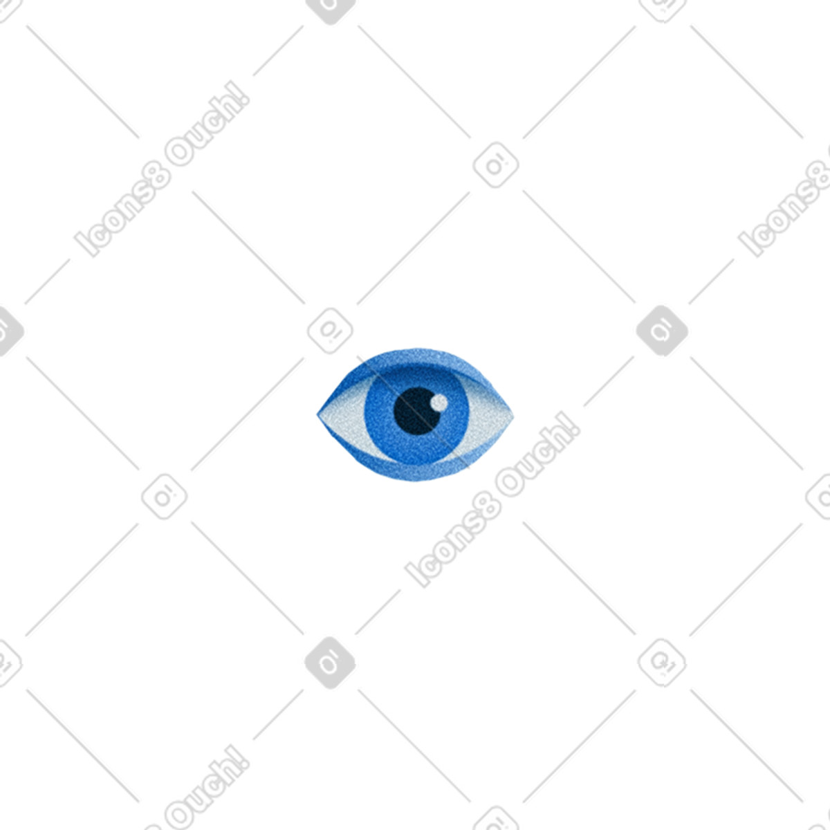 Artificial intelligence eye illustration in Grainy style download in PNG, SVG