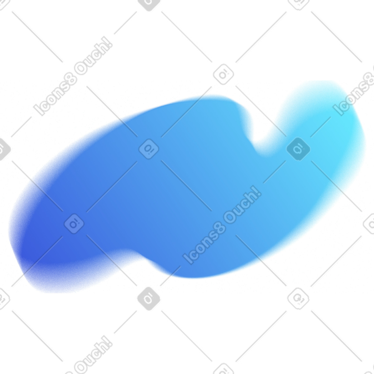Illustration Figure abstraite bleue dans le style Typography à télécharger aux formats PNG, SVG