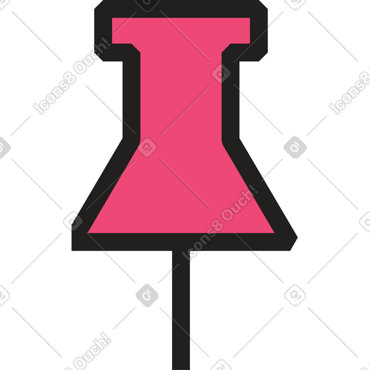 Ilustração de Pino desenho em no estilo Dazzle Line para baixar em PNG, SVG