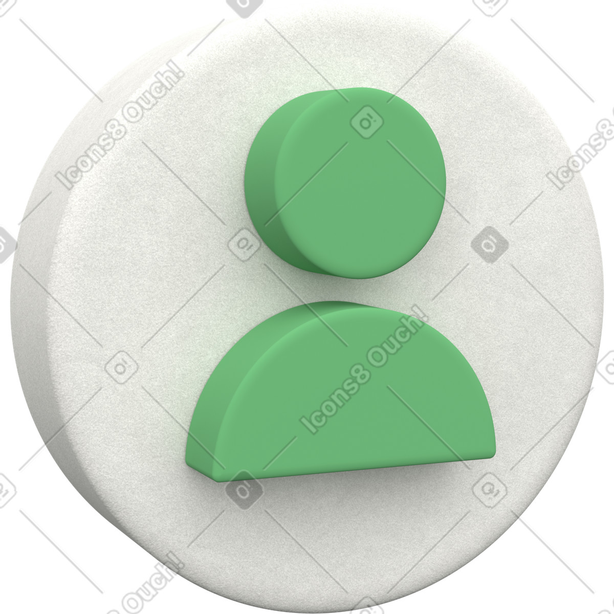 Ilustración Account avatar, user icon en estilo 3D Grid a descargar en PNG y SVG