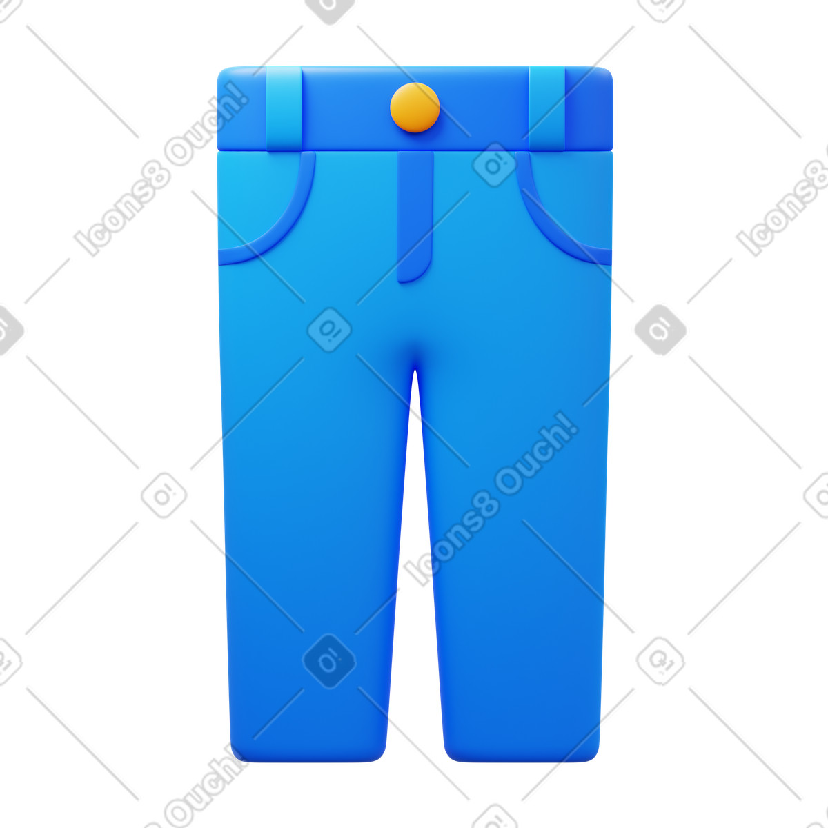 Trousers illustrazione in stile 3D Fluency scarica in PNG, SVG