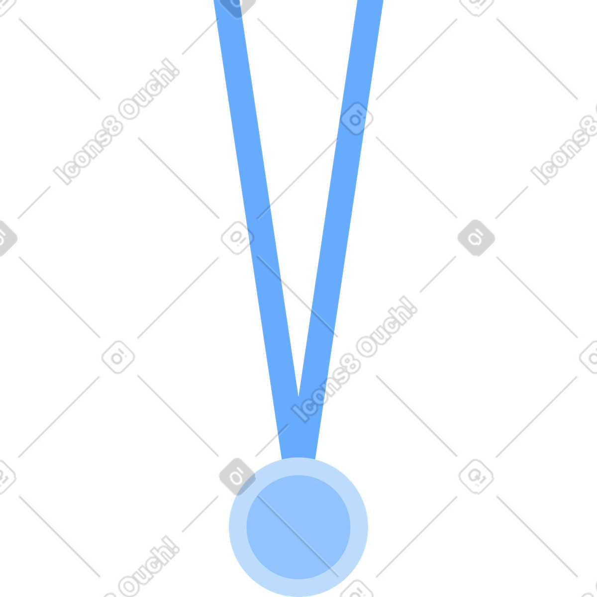 Ilustración Medalla olimpica en estilo Urban a descargar en PNG y SVG