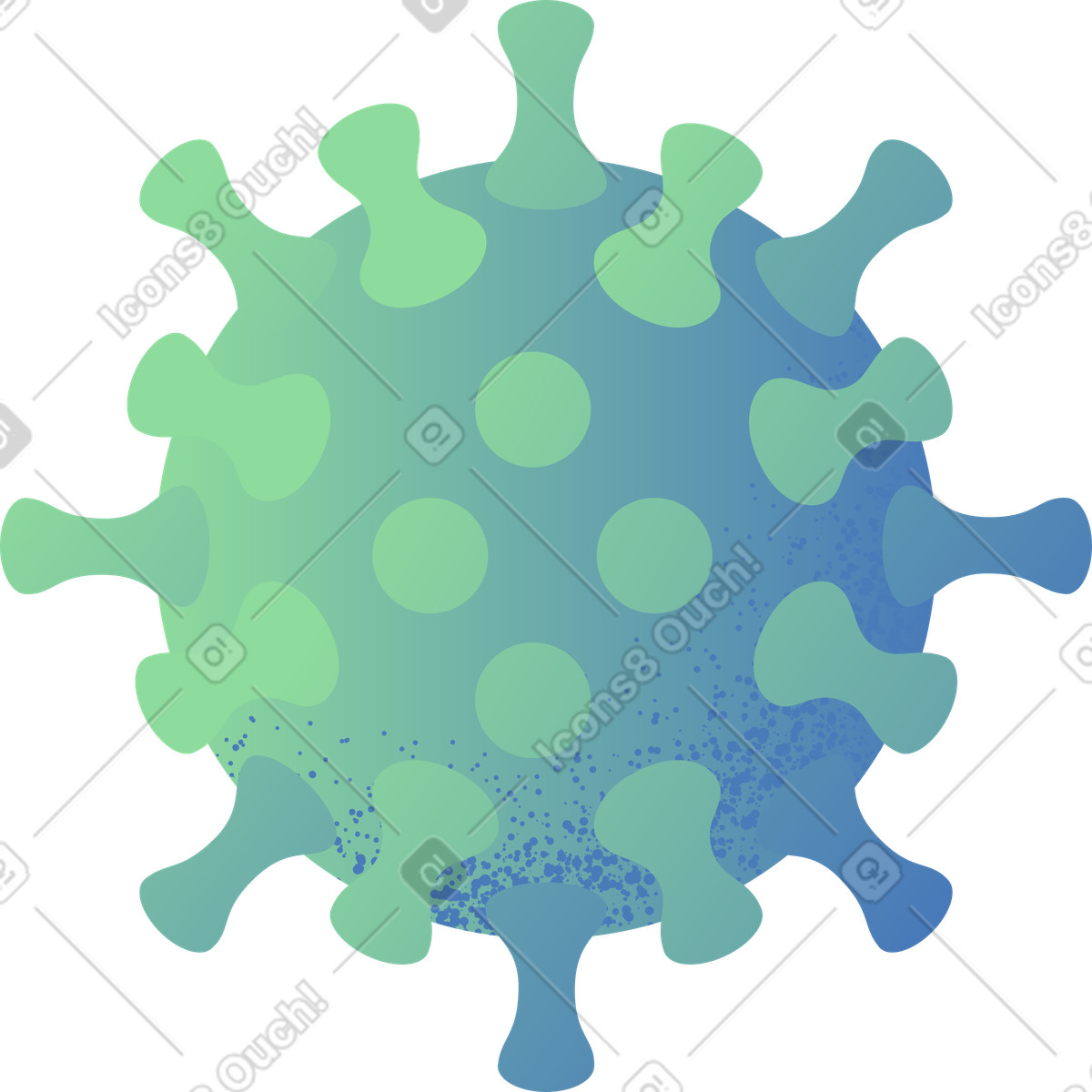 Pale スタイルの コビッド分子 のイラストをPNG、SVG形式でダウンロード
