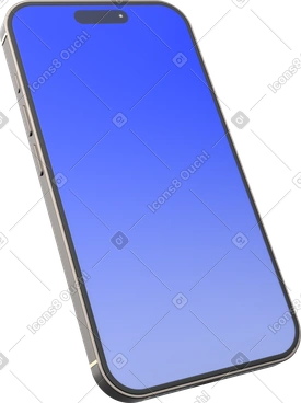 Maquette de smartphone, appareil mobile moderne, modèle d'écran dégradé PNG, SVG