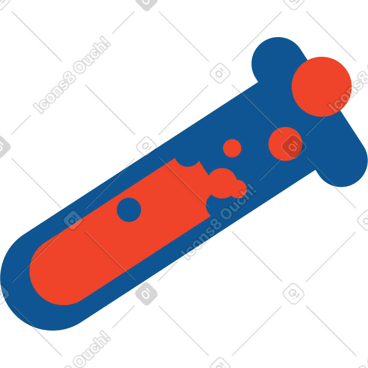 Ilustración Tubo de ensayo en estilo Polar a descargar en PNG y SVG