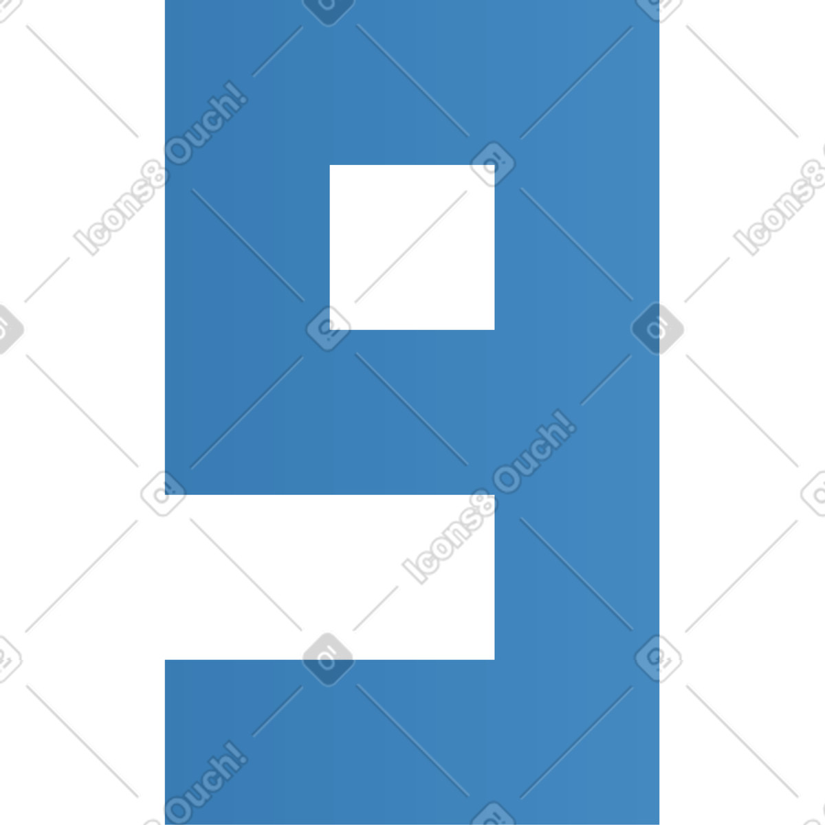 Number nine illustration in Colors style download in PNG, SVG