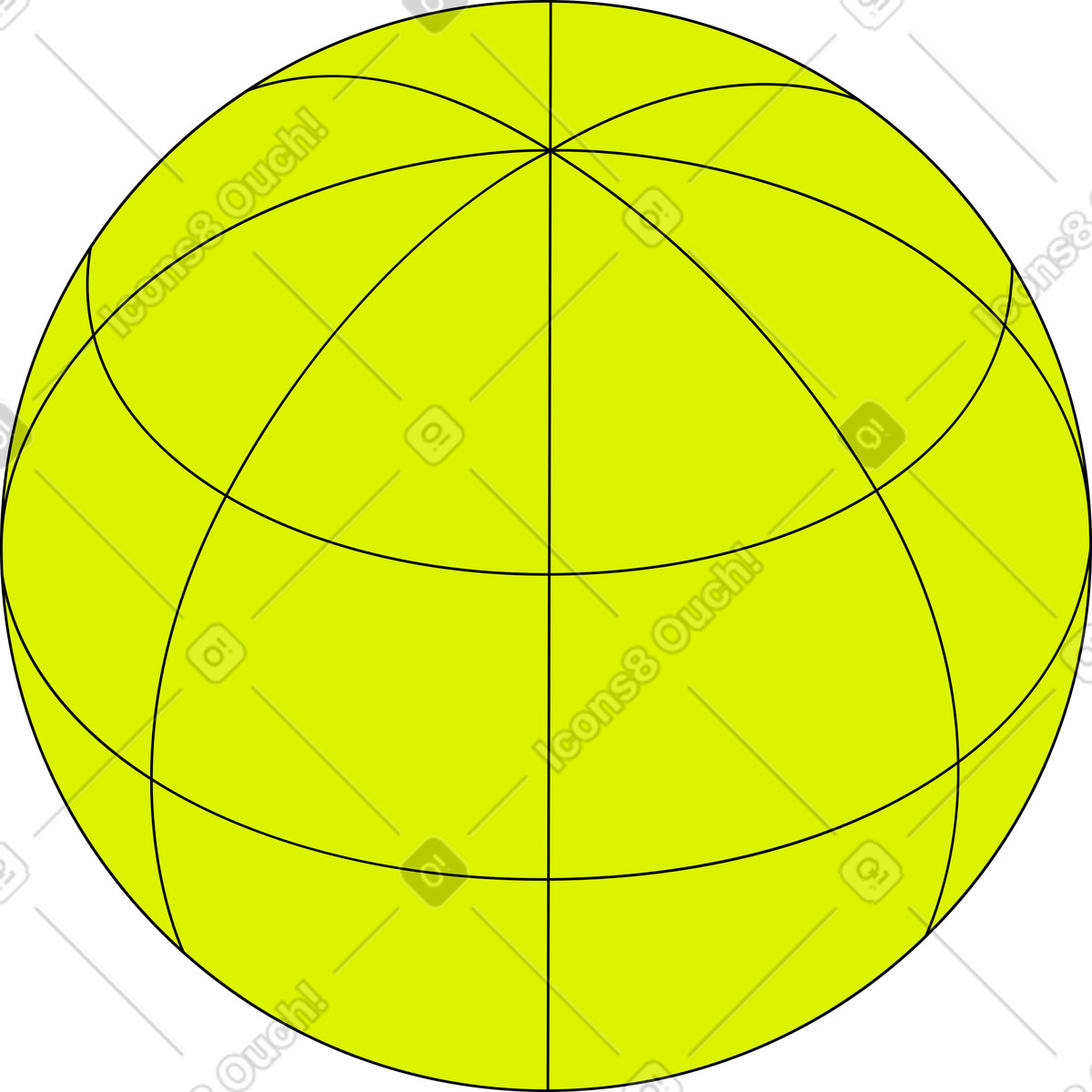 Flat education globe illustration clipart designed for school learning materials