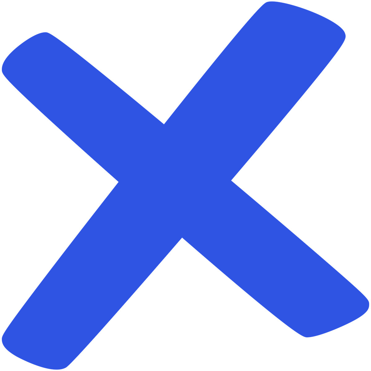 Ilustración Blue cross en estilo Bouncy a descargar en PNG y SVG
