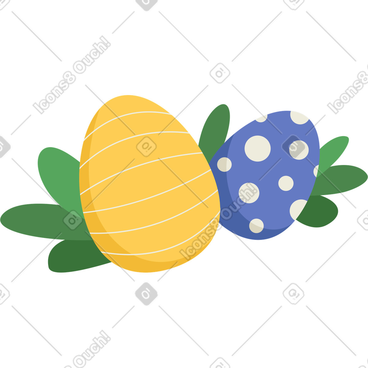 下载 Social 风格的 复活节彩蛋 插画，支持 PNG、SVG 格式