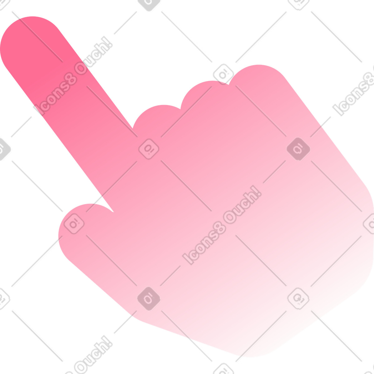 Ilustração de Mão apontando para cima em no estilo Bright baixar em PNG, SVG