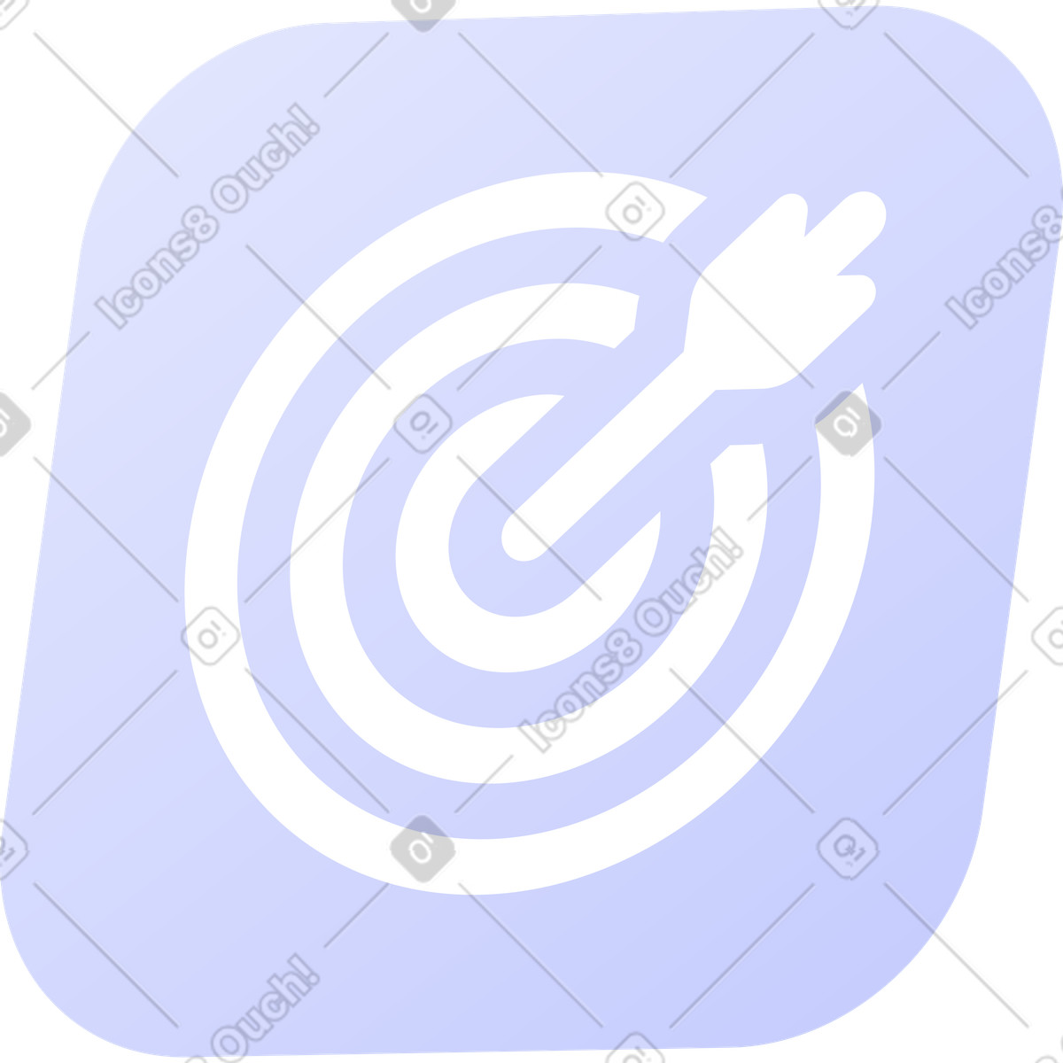 Icona di destinazione illustrazione in stile Quantum scarica in PNG, SVG