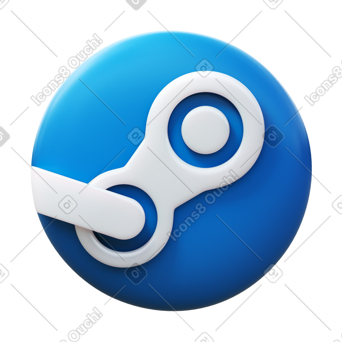 3D Fluency 스타일의 Steam 일러스트레이션 PNG, SVG 다운로드
