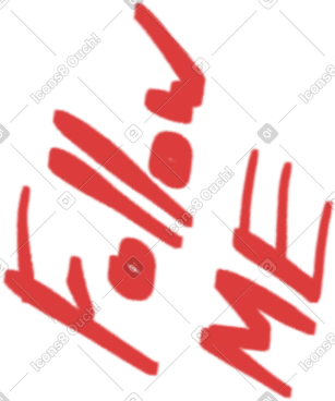 나를 따라와 PNG, SVG