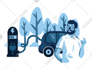 Electric car service  PNG, SVG