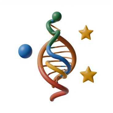 A group of four DNA polymerase enzymes, each represented by different colors and shapes to highlight their distinct characteristics. One enzyme is spherical and blue, another is elongated and green, the third has a spiral form in red, and the fourth is a star shape in yellow. They are arranged in a semi-circle around a large, detailed DNA double helix that spirals upward. The DNA helix has a rich, textured surface with accurately depicted base pairs connecting the two strands, showcasing a realistic molecular structure. Each enzyme appears to be interacting with the DNA, indicating their role in the replication process.