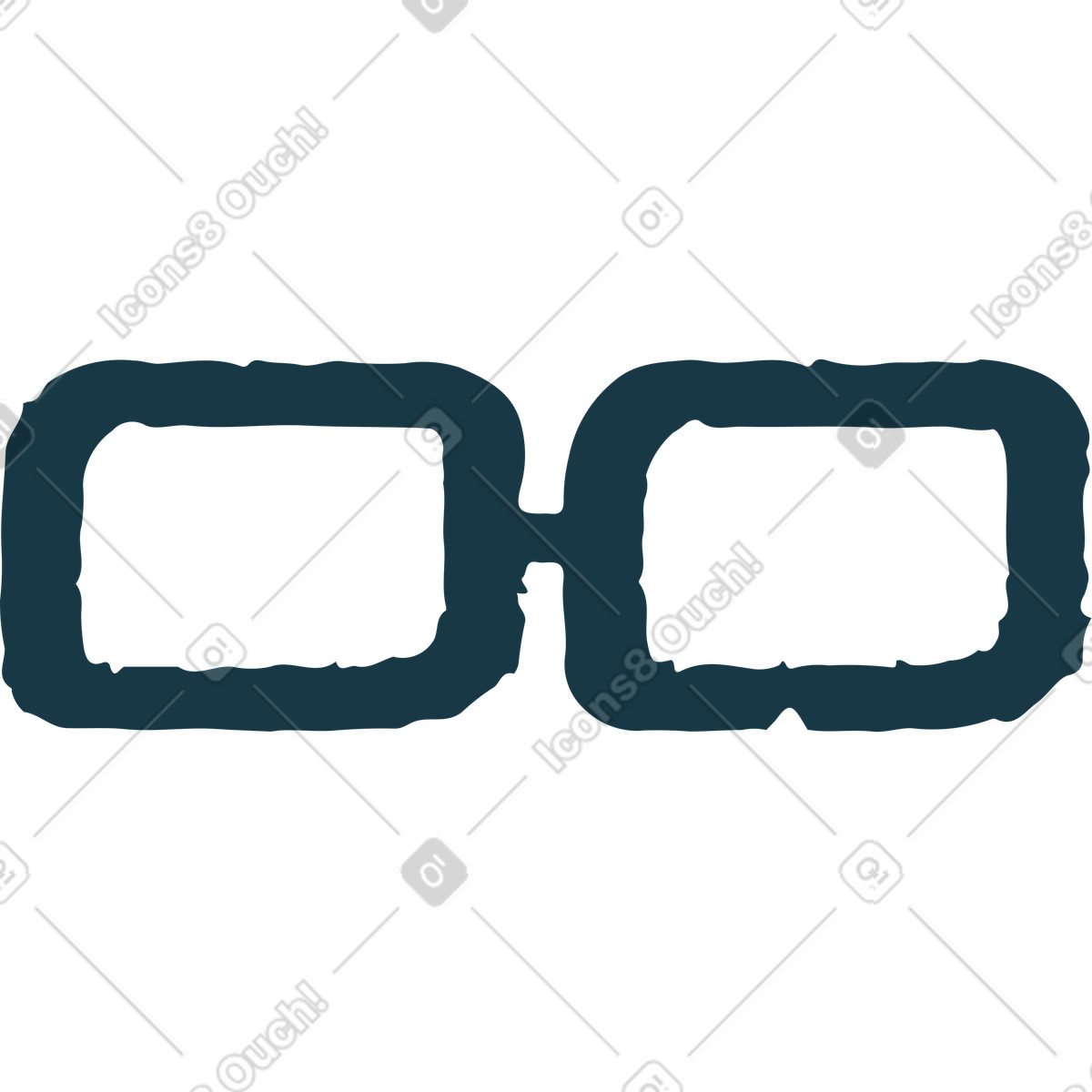 Brille-Illustration im Flamenco-Stil als Download in PNG, SVG