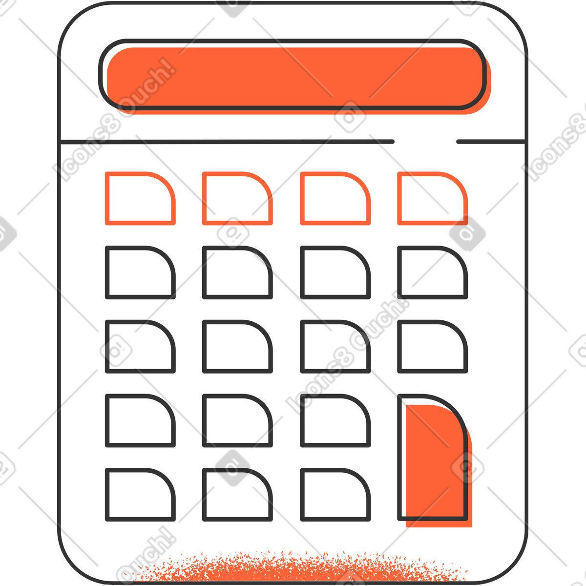 Illustration Calculatrice dans le style Crayon à télécharger aux formats PNG, SVG