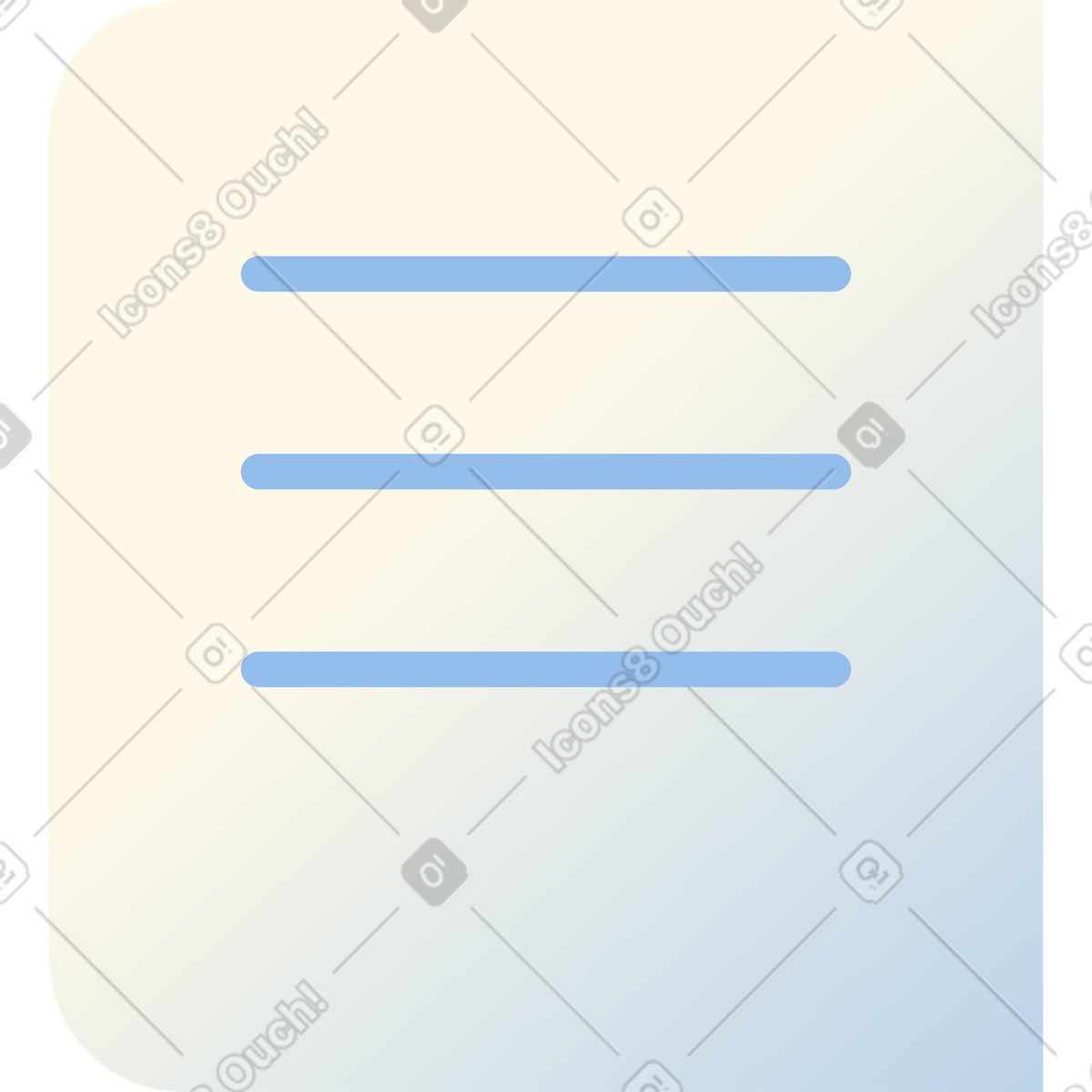 Bar with text illustration in PNG, SVG