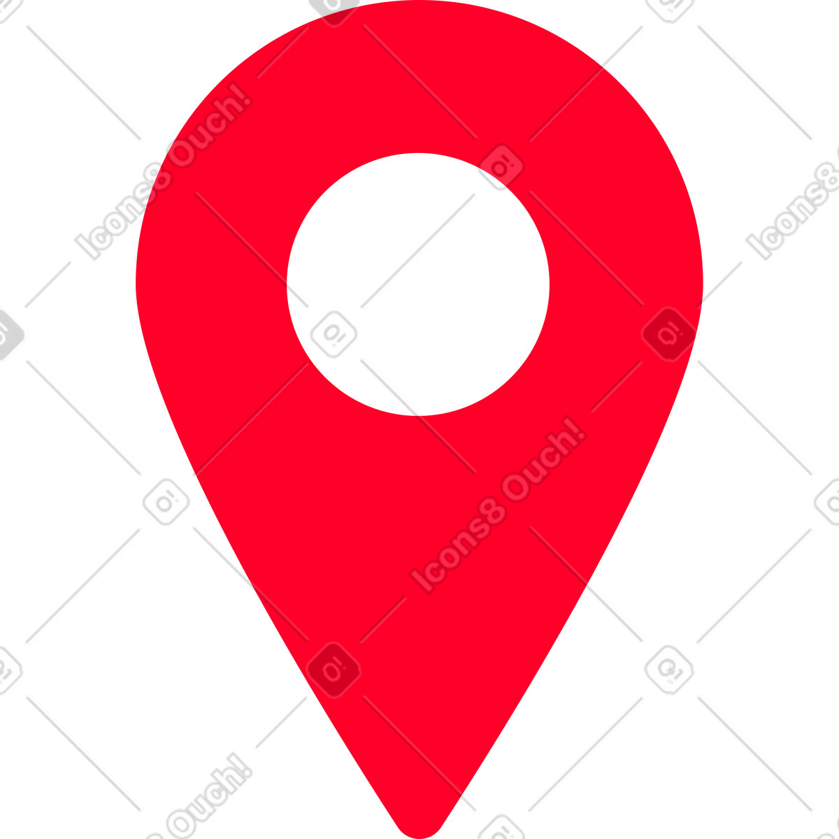 Red geolocation sign-Illustration im Transistor-Stil als Download in PNG, SVG