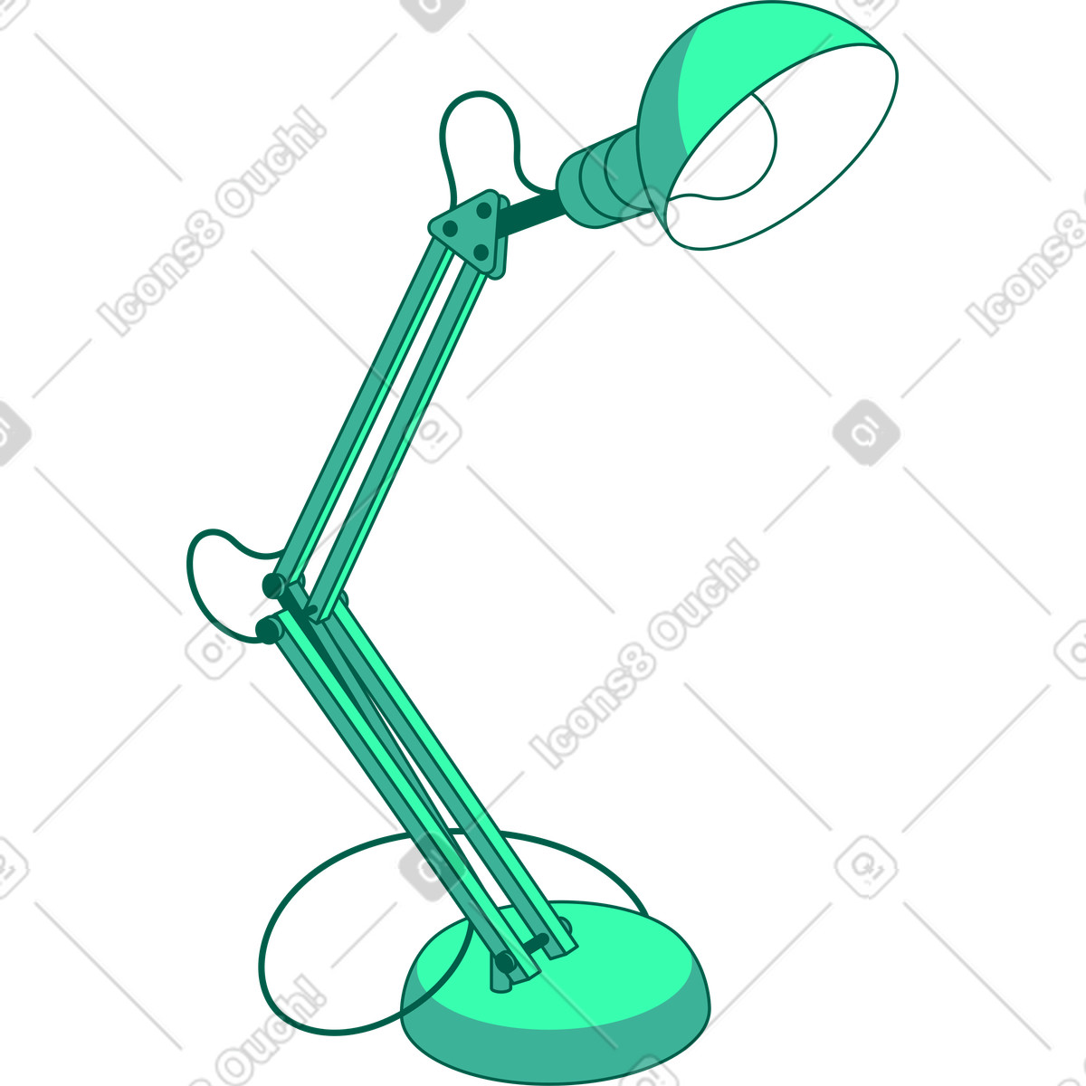 Illustration Lampe de bureau dans le style Storyline à télécharger aux formats PNG, SVG
