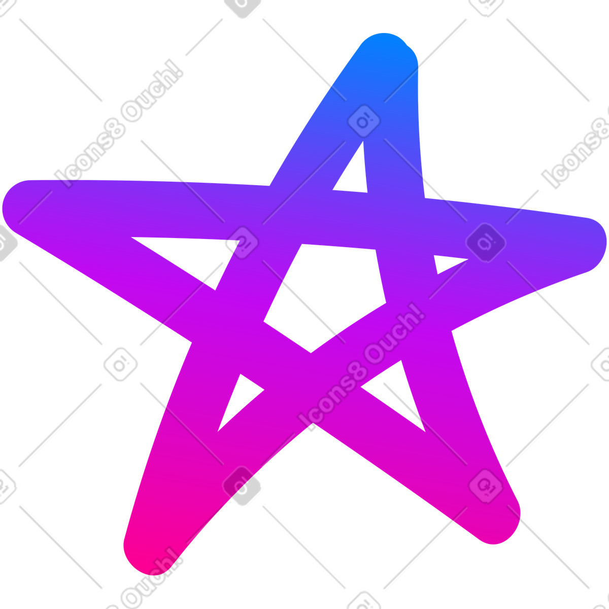 Illustration Étoile dans le style Vibrant à télécharger aux formats PNG, SVG