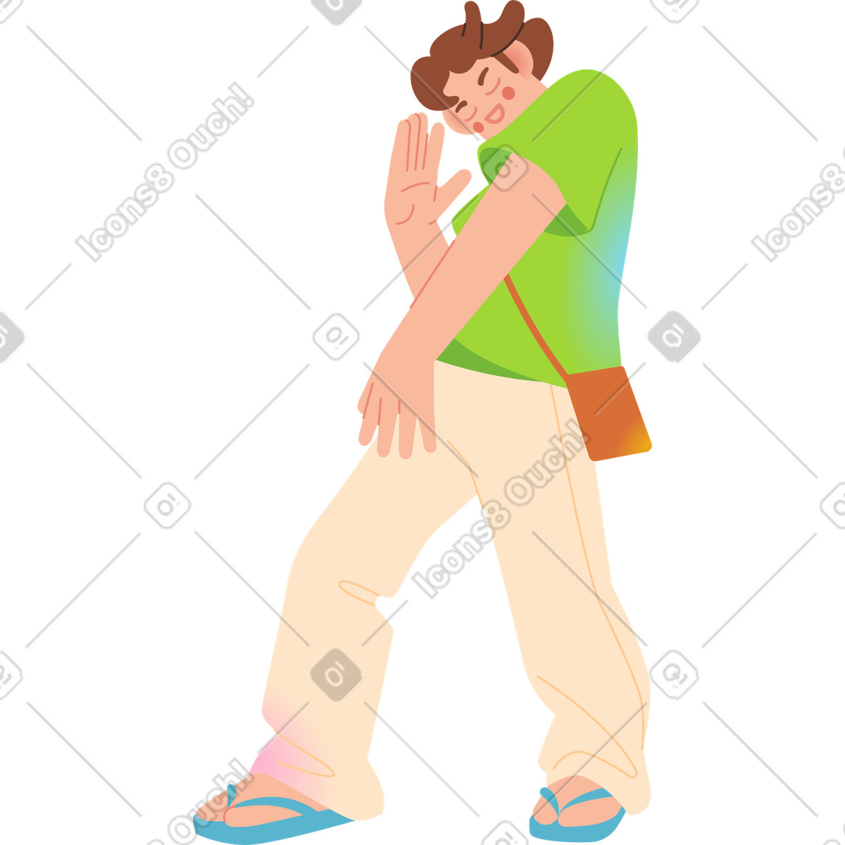 Fizzy スタイルの 踊る男 のイラストをPNG、SVG形式でダウンロード