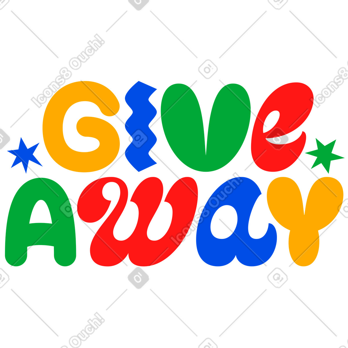 Ilustración Sorteo de letras! en texto estilo letras diferentes Lettering a descargar PNG y SVG