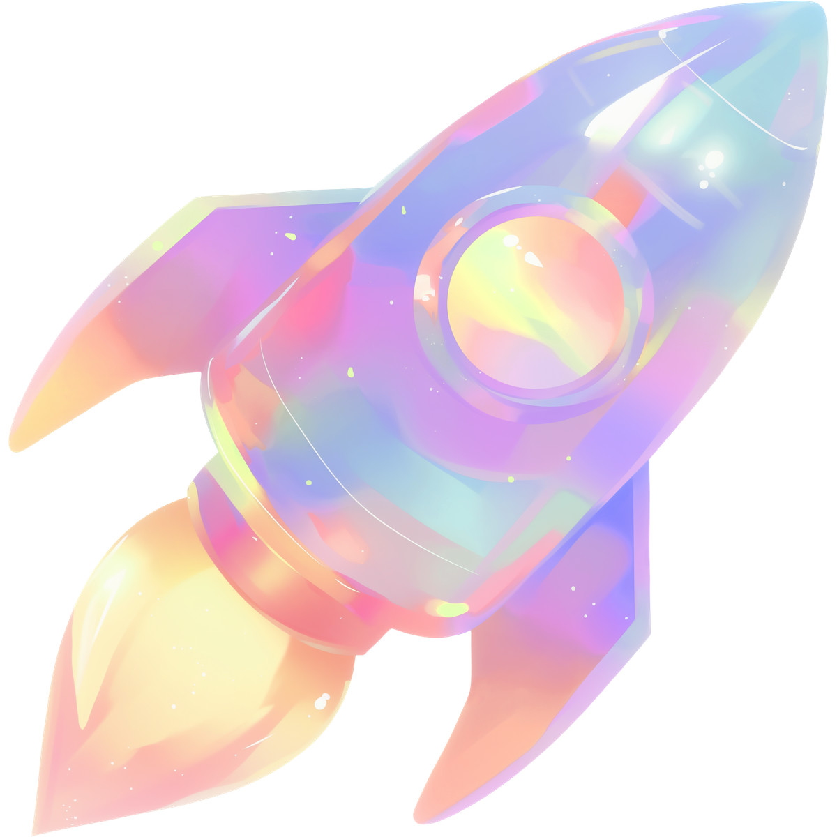Illustration Rocket dans le style Fluid à télécharger aux formats PNG, SVG