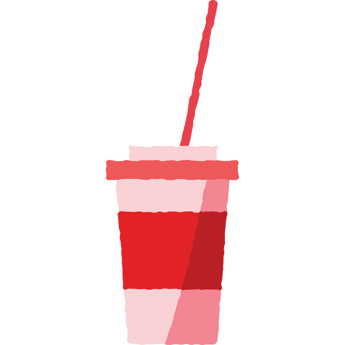Milkshake-Illustration im Cherry-Stil als Download in PNG, SVG