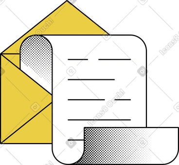 Envoyer du courrier avec du papier PNG, SVG