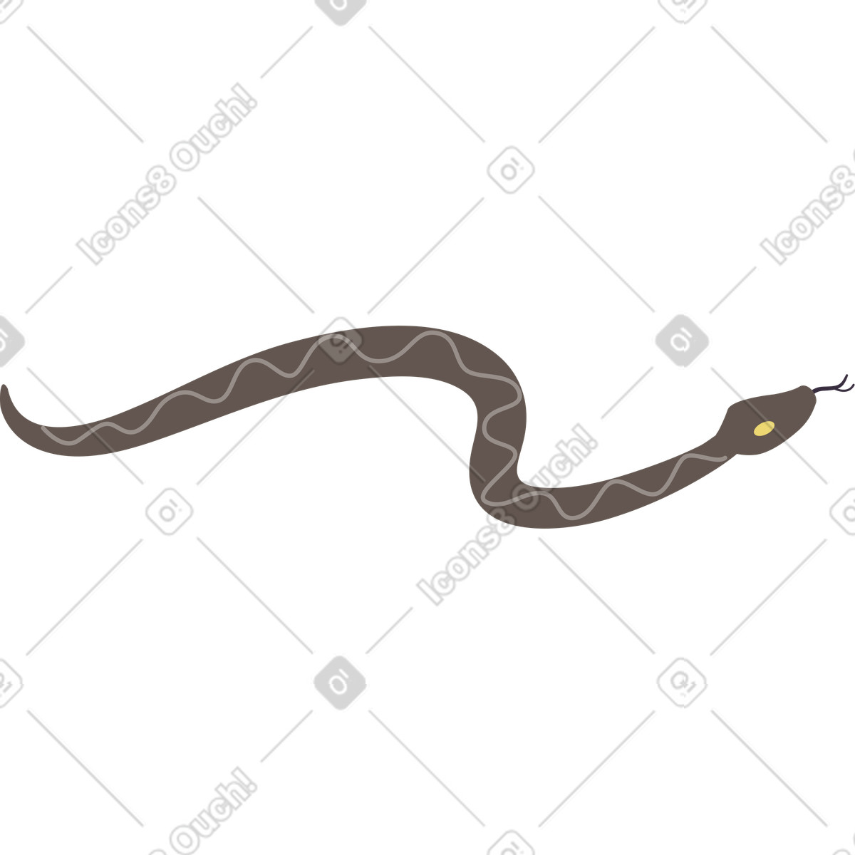 Ilustración Serpiente en estilo Pale a descargar en PNG y SVG