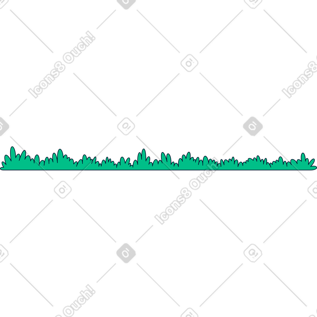 下载 Teal 风格的 草 插画，支持 PNG、SVG 格式
