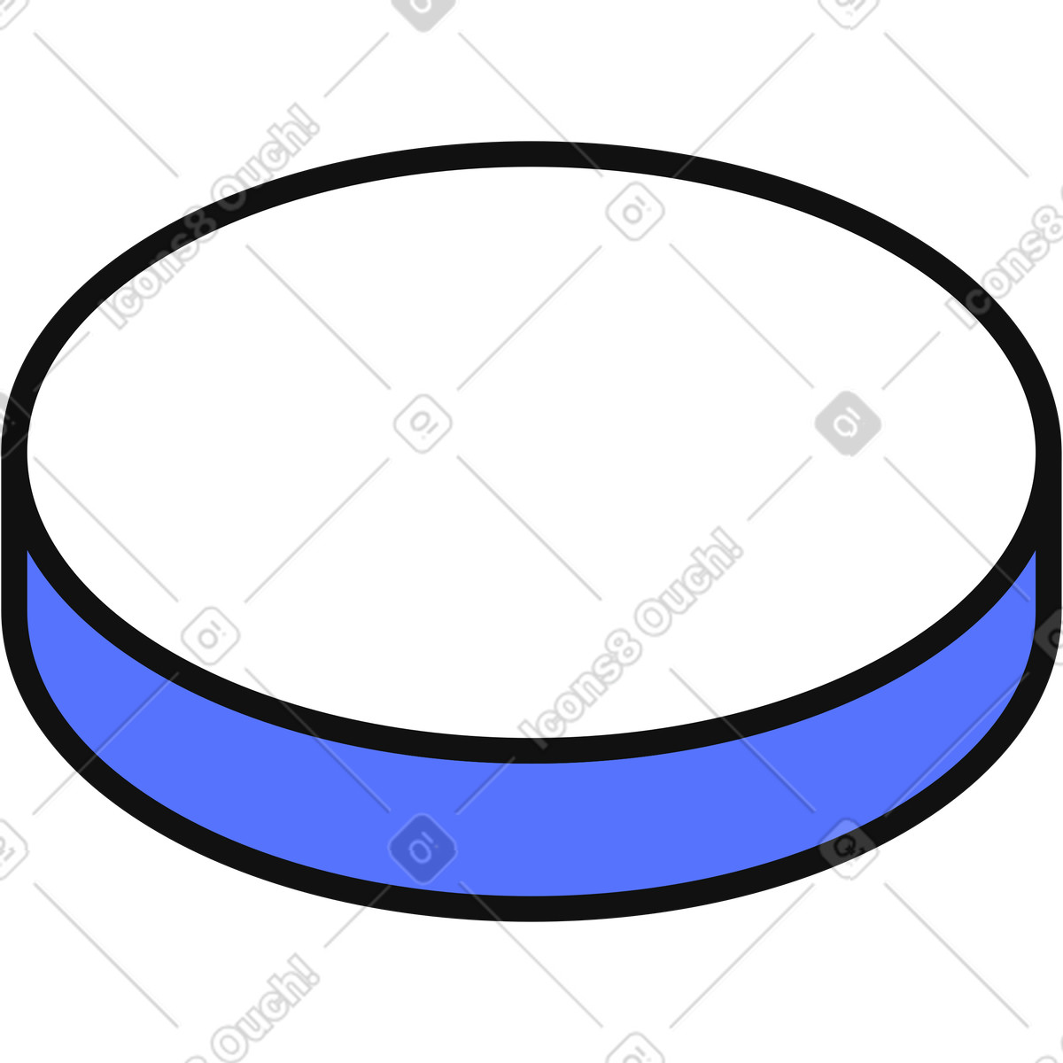 Blank token shape representing digital currency or cryptocurrency-Illustration im Main-Stil als Download in PNG, SVG