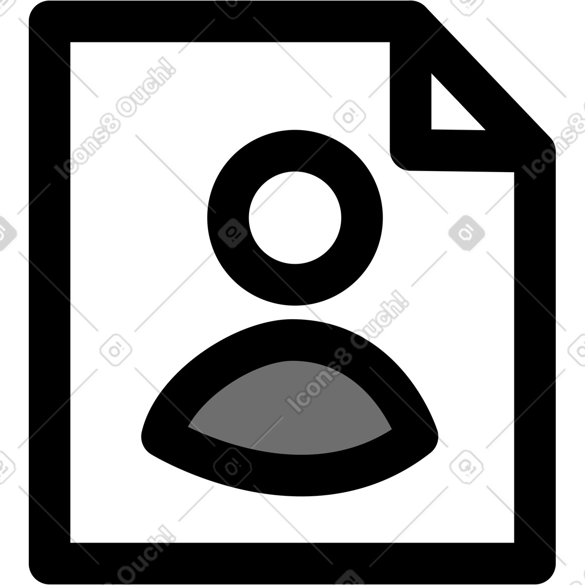 Avatar illustration in Mochi style download in PNG, SVG