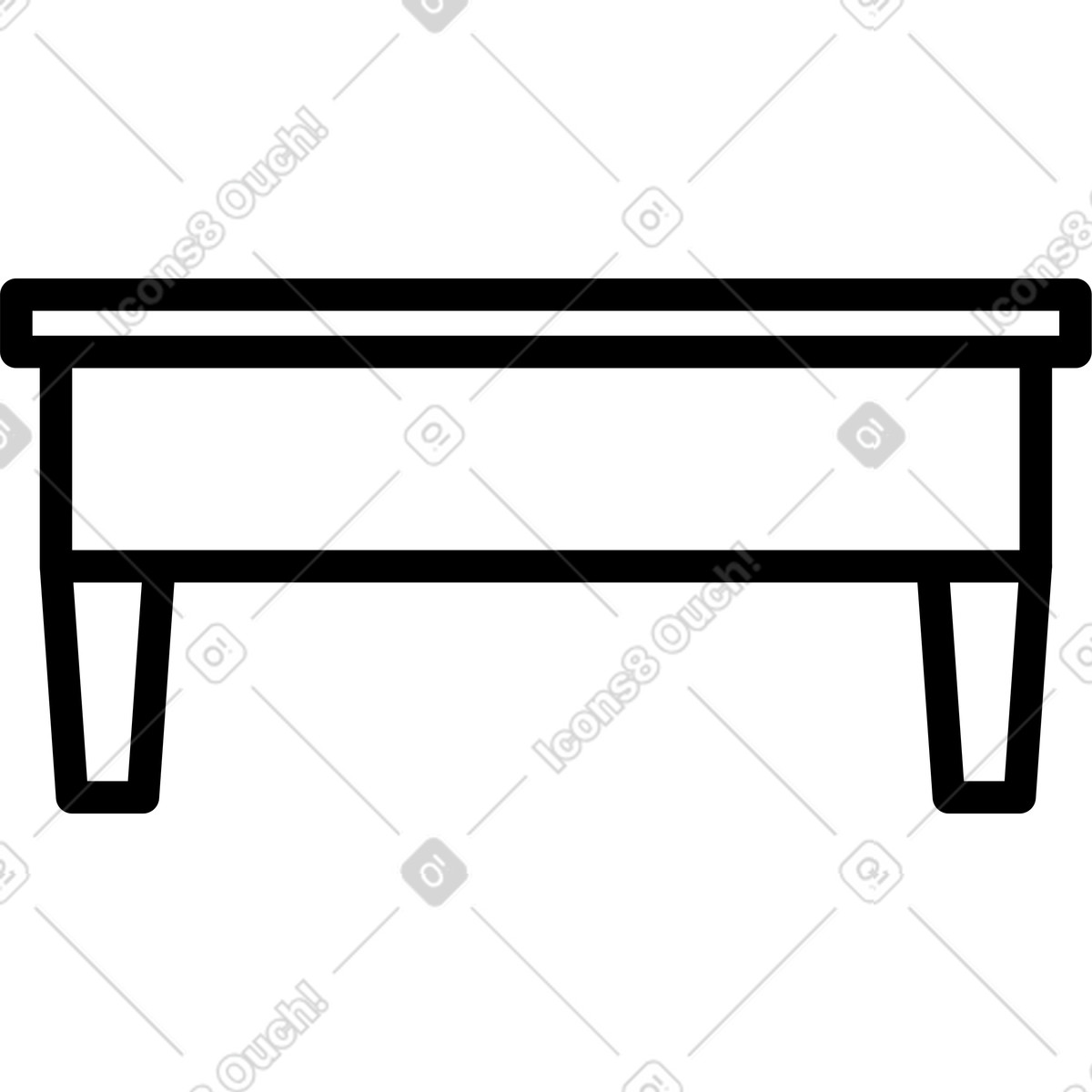 Tavolo illustrazione in stile Transistor scarica in PNG, SVG