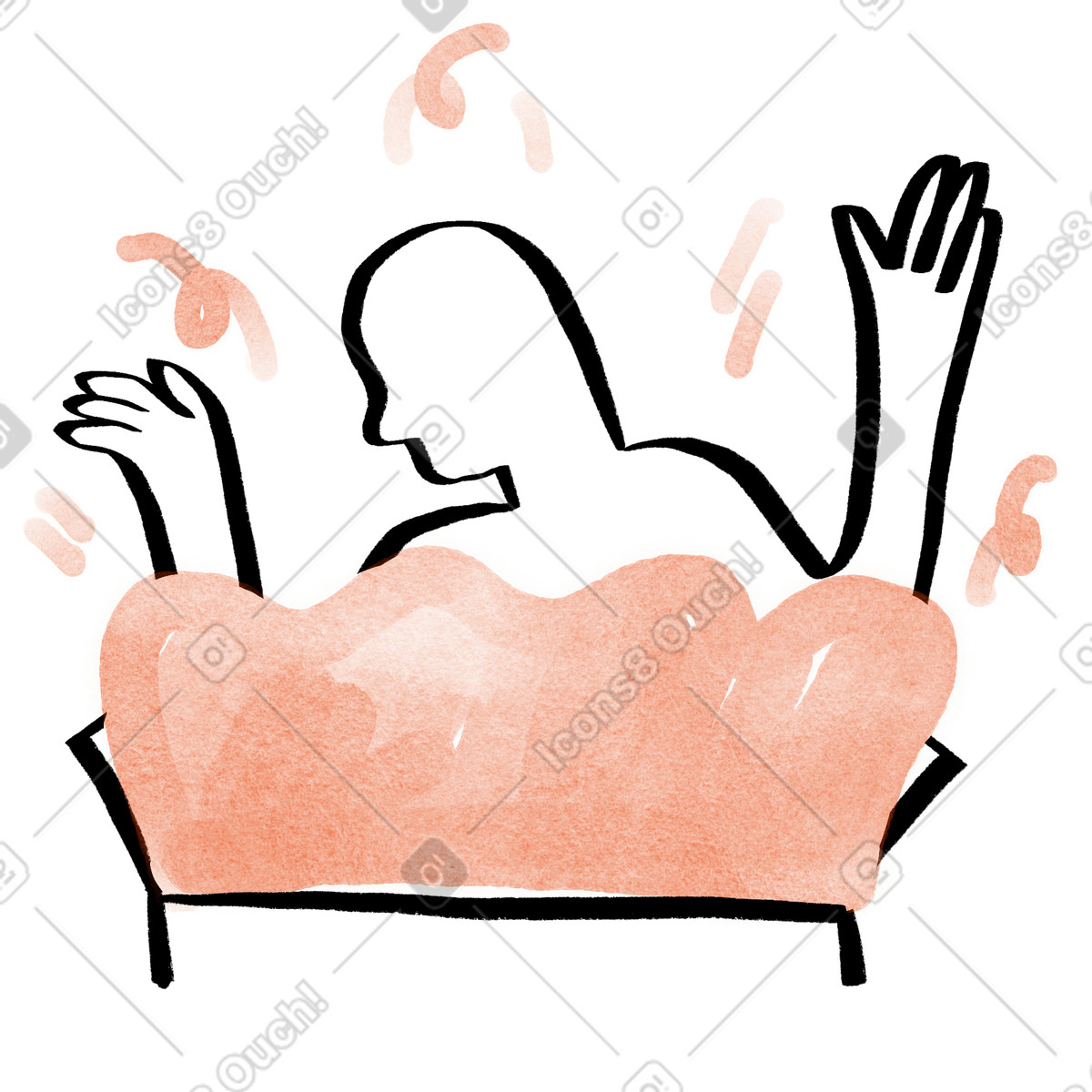 Unboxing experience, Product reveal, Opening surprise gift with confetti illustration in Hand-drawn animation style download in PNG, SVG