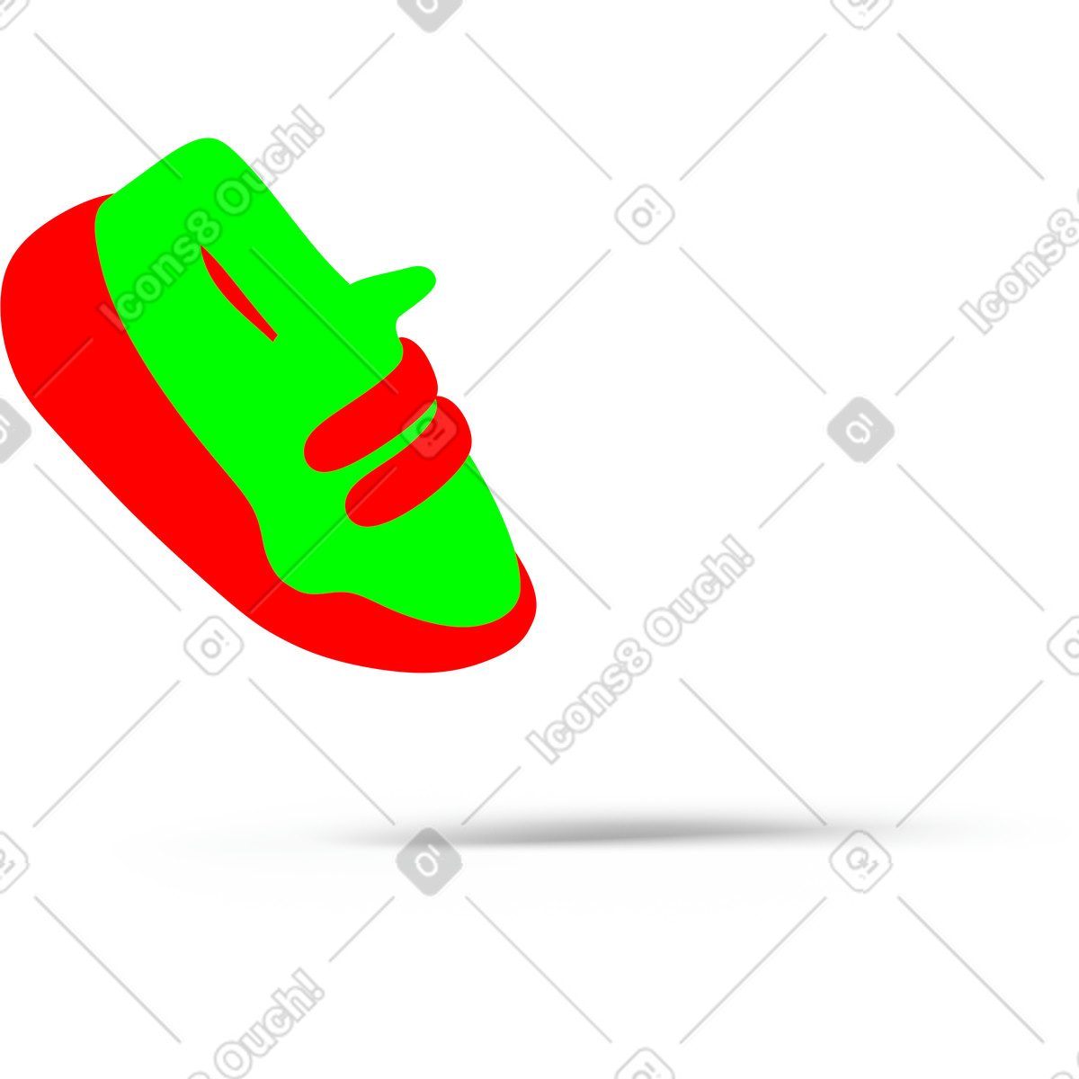 Ilustração de Sneakers em no estilo 3D Casual life para baixar em PNG, SVG