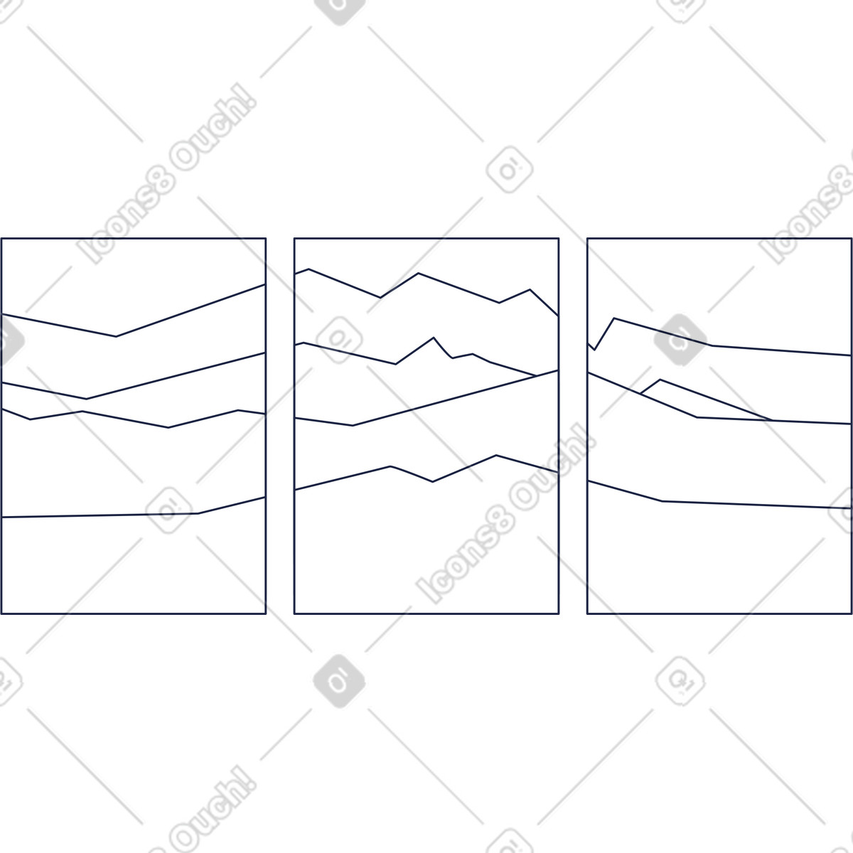 Hintergrundplakate-Illustration im Urban Line-Stil als Download in PNG, SVG