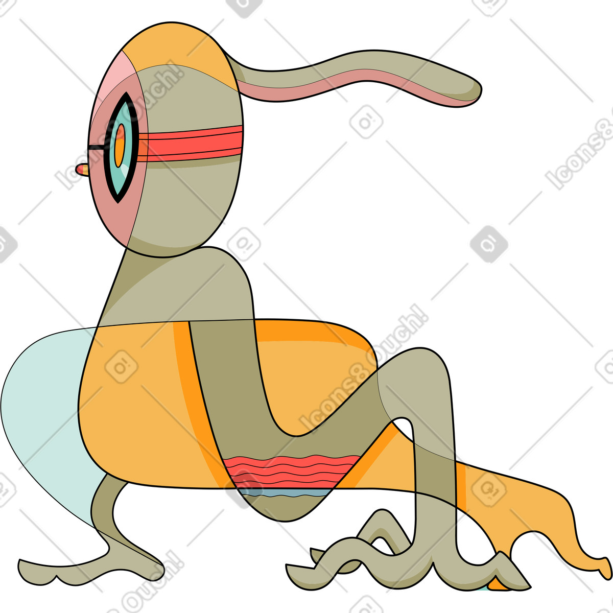 Иллюстрация Существо в PNG и SVG