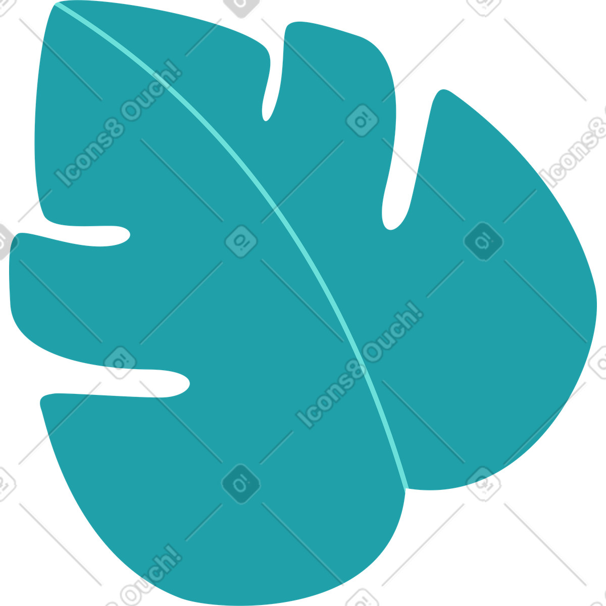 下载 Sammy 风格的 热带叶 插画，支持 PNG、SVG 格式