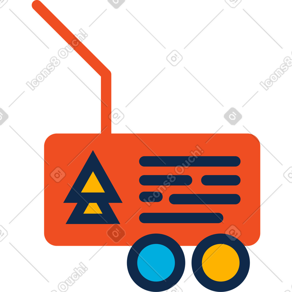 Info animated illustration in Flame style download in GIF, Lottie (JSON), AE