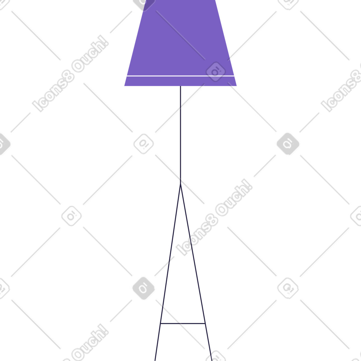 Lampada illustrazione in stile Mellow scarica in PNG, SVG