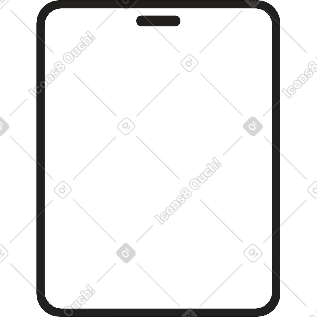 Grande telefono illustrazione in stile Dazzle scarica in PNG, SVG