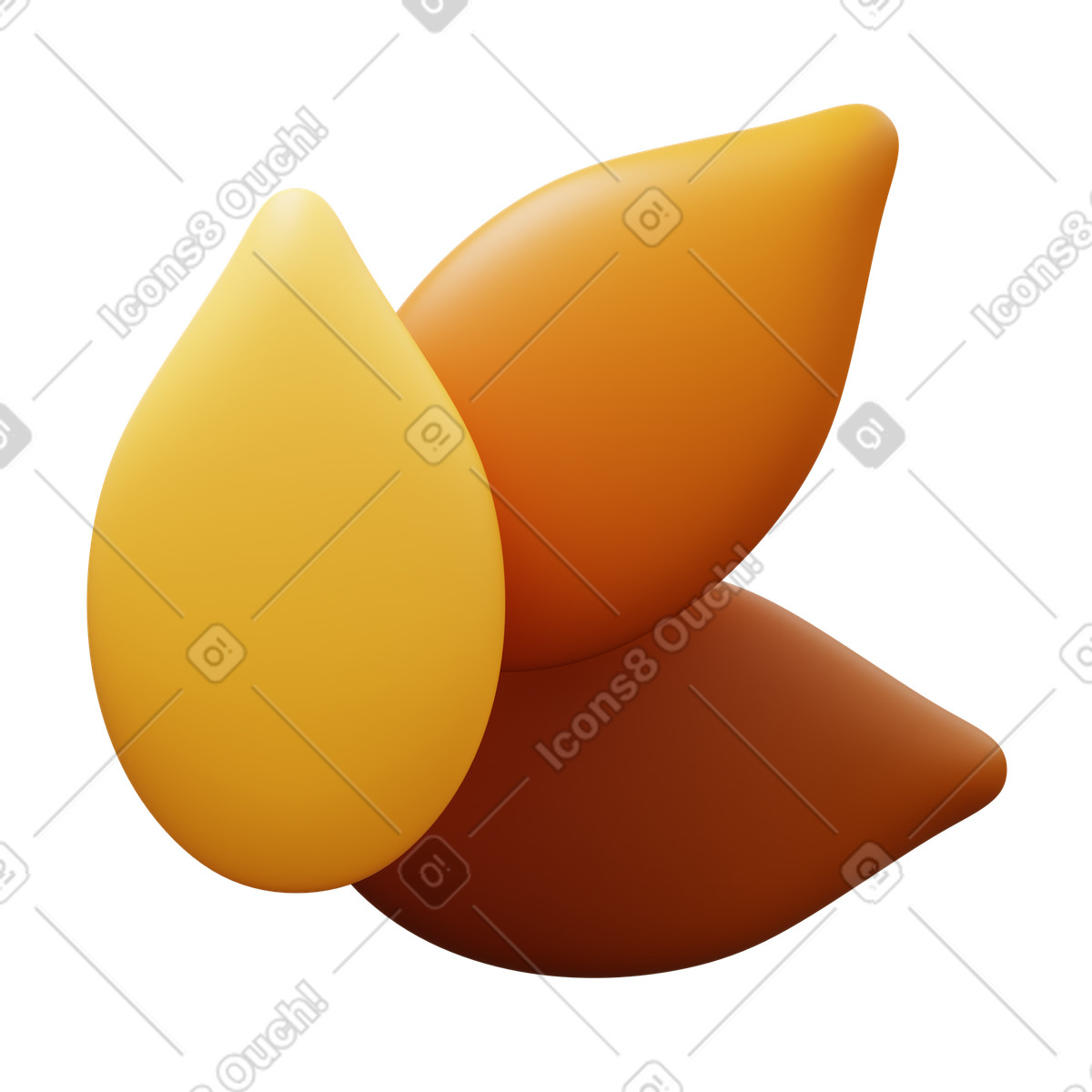 Seeds illustration in 3D Fluency style download in PNG, SVG