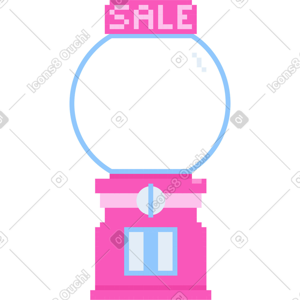 Distributore automatico illustrazione in stile 8bit scarica in PNG, SVG