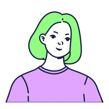 A portrait of a person is displayed prominently on a half illustration board. The person has shoulder-length hair and is looking directly at the viewer with a neutral expression. They are wearing a simple shirt with a crew neck that fits closely to the neck. The illustration captures the details of their facial features, including the shape of their eyes, the curve of their lips, and the texture of their hair. The background is left blank, allowing the focus to remain solely on the person and the intricacies of their expression.