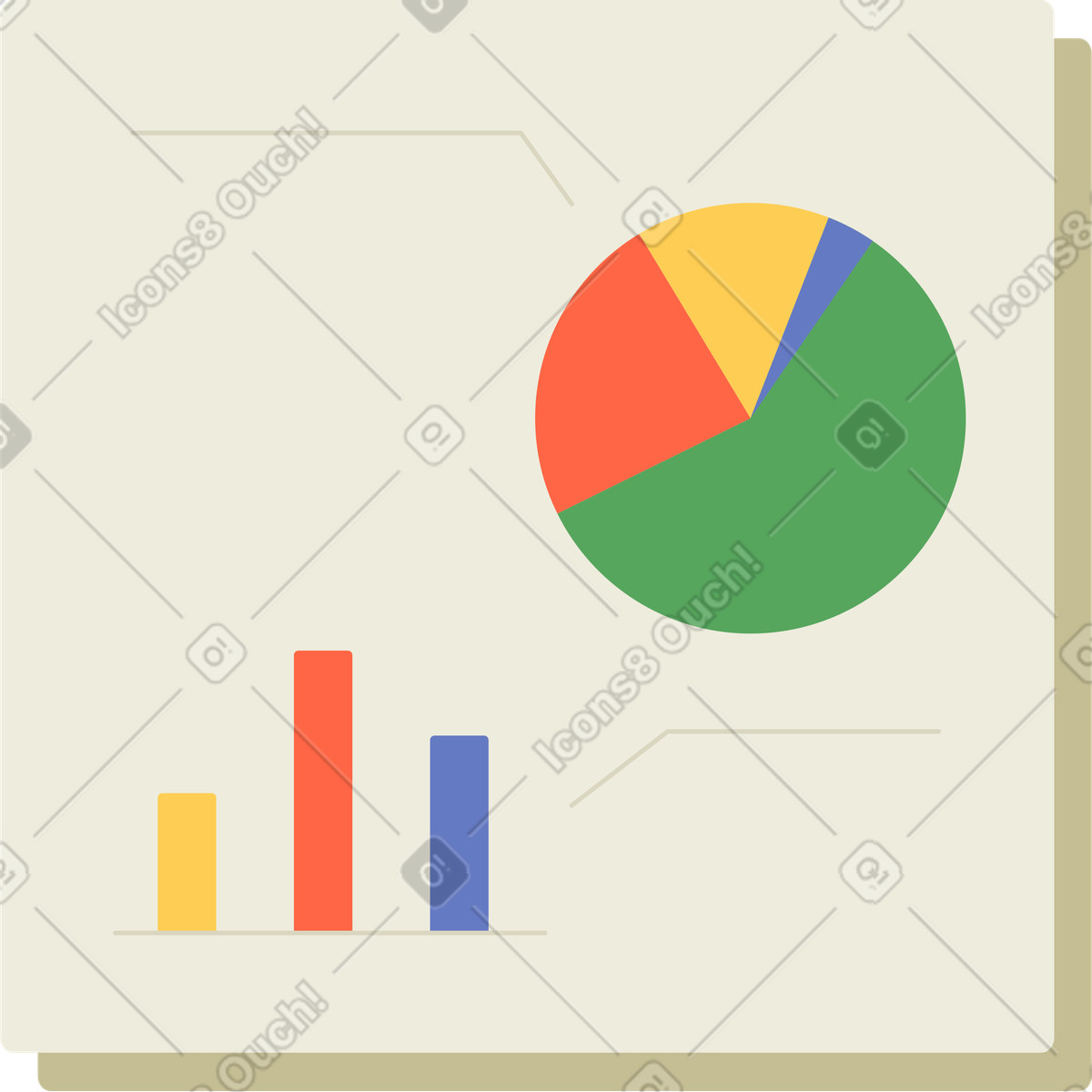 Infografica illustrazione in stile Social scarica in PNG, SVG
