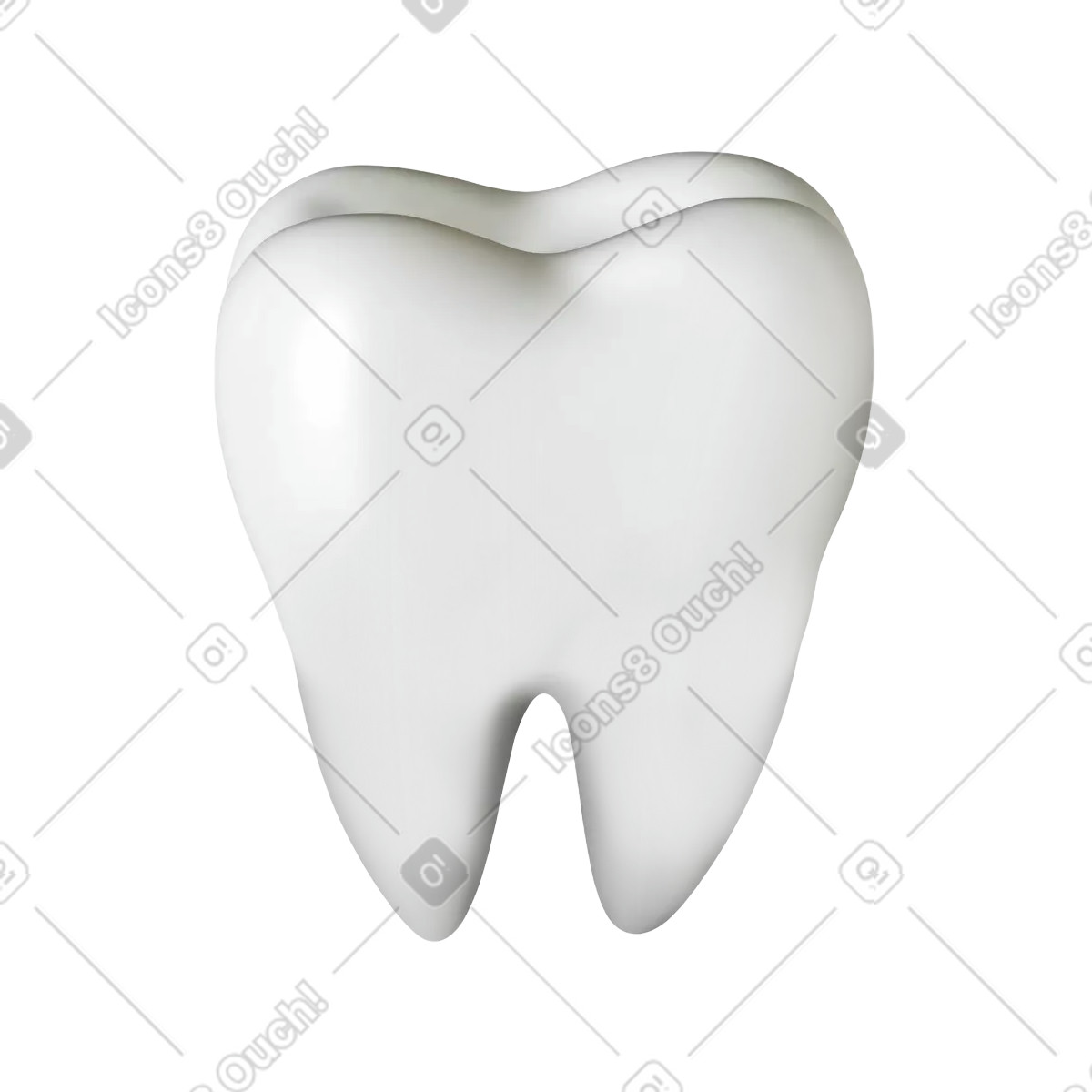 Ilustração de Tooth em no estilo Jumble para baixar em PNG, SVG