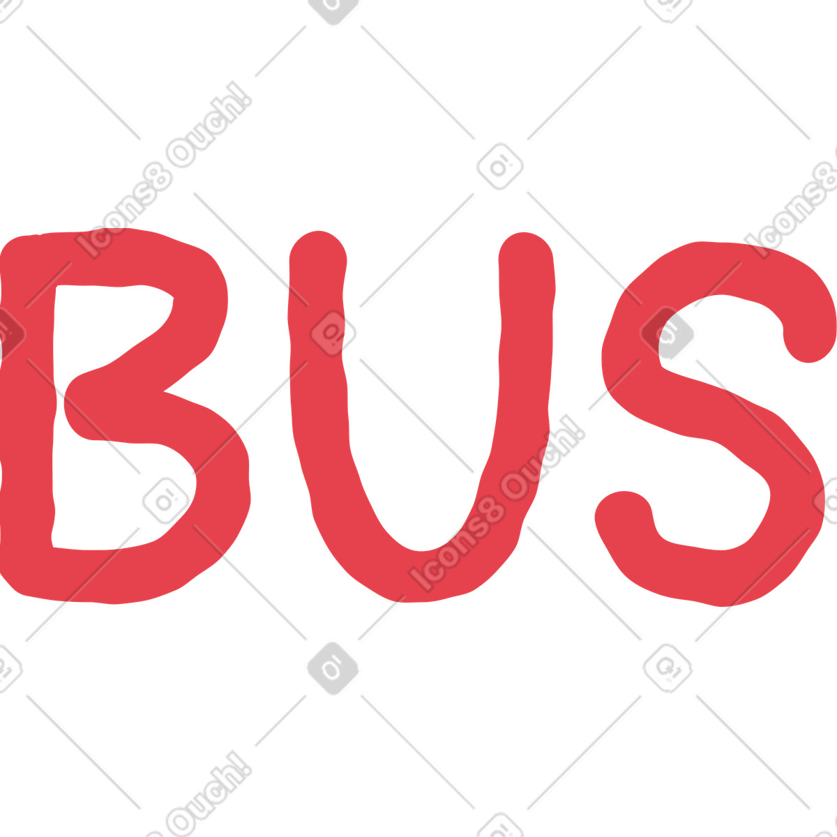 Ilustración Autobús en estilo Stripy a descargar en PNG y SVG